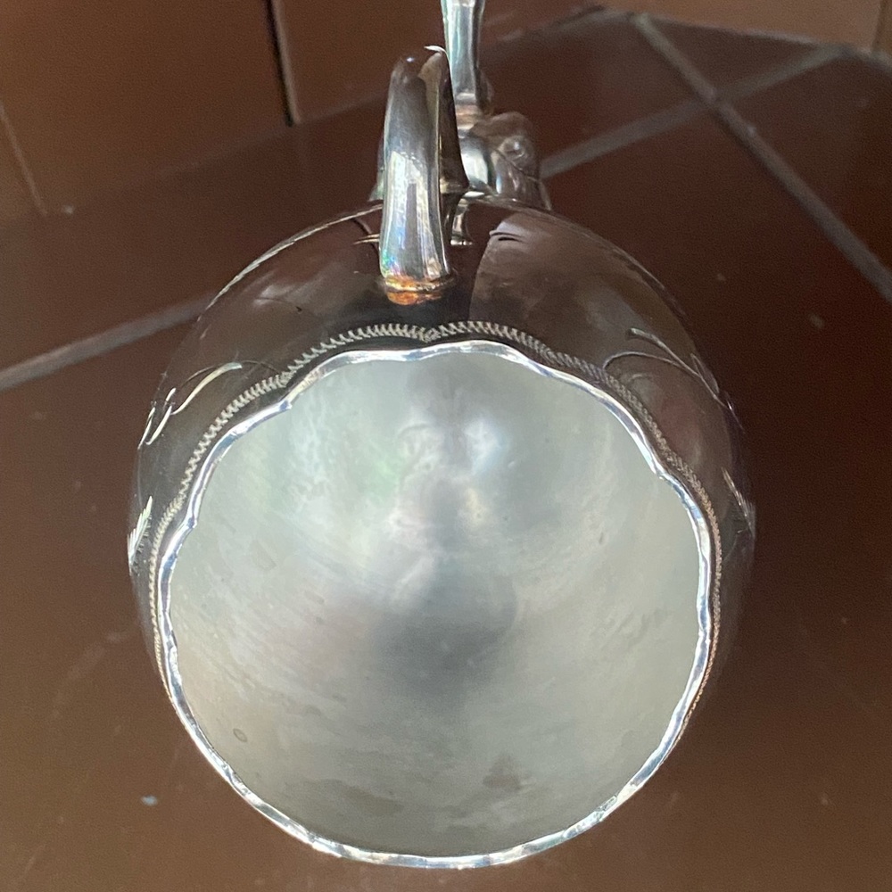 Silver Plated Sugar Scuttle with Scoop Spoon. - Picture 4 of 14